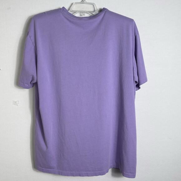 Polo Ralph Lauren Mens XL Cotton T-Shirt Purple Orange Pony Single Stitch - Picture 3 of 10